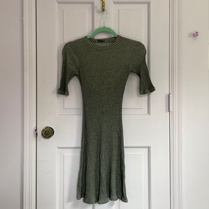 Zara Gray Fitted Dress